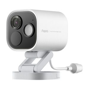 Aqara CH-C07D Camera Hub G5 Pro Wi-Fi 4.0-MP 2.6K AI Smart Security Camera and Hub with Voice Control, White