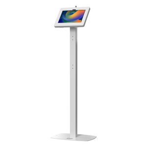 CTA Digital PAD-CHKW2 Premium Thin-Profile Floor Stand with VESA Plate and Base (White)