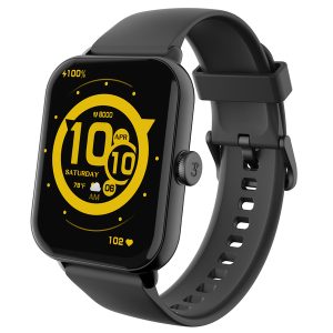 3Plus 3PL-VIBEBT-BK Vibe Lite BT Smartwatch with 1.96-In. Color Touch Screen, Bluetooth Calling, Heart Rate/Blood Oxygen/Sleep, 24 Workouts, and IP68 Water-Resistant