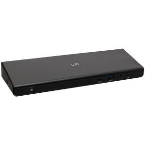 C2G USB C Triple Monitor Docking Station - HDMI, DisplayPort, Ethernet, USB - 85W Audio and Video Power Delivery - TAA Compliant