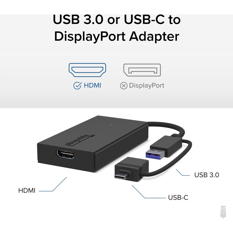 Plugable USB C to HDMI Adapter, Universal Video Graphics Adapter for USB 3.0 and USB-C Macs and Windows - Image 2