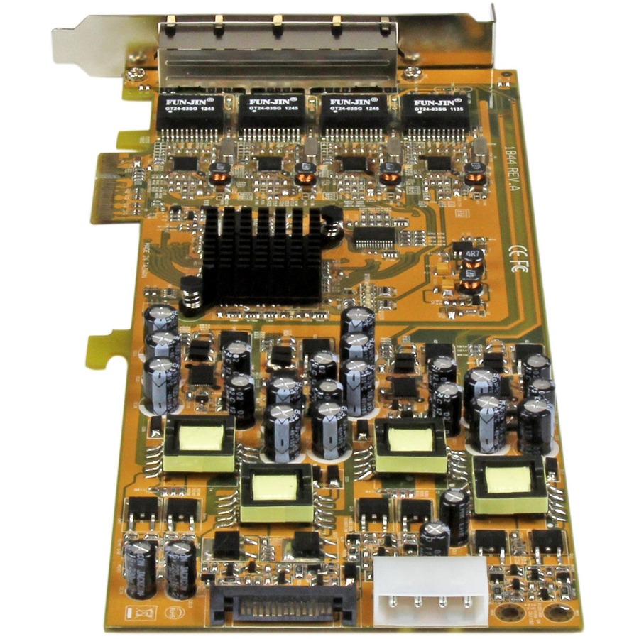 StarTech.com 4 Port Gigabit Power over Ethernet PCIe Network Card - PSE / PoE PCI Express NIC - Image 2