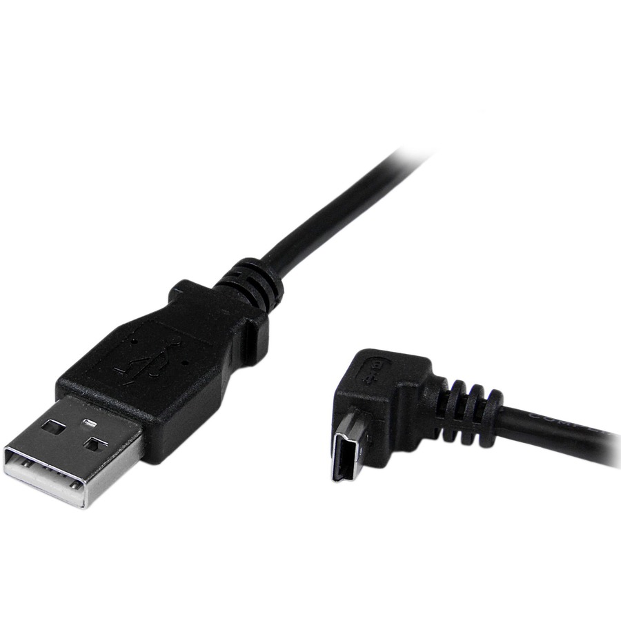 StarTech.com 2m Mini USB Cable - A to Down Angle Mini B - Image 2