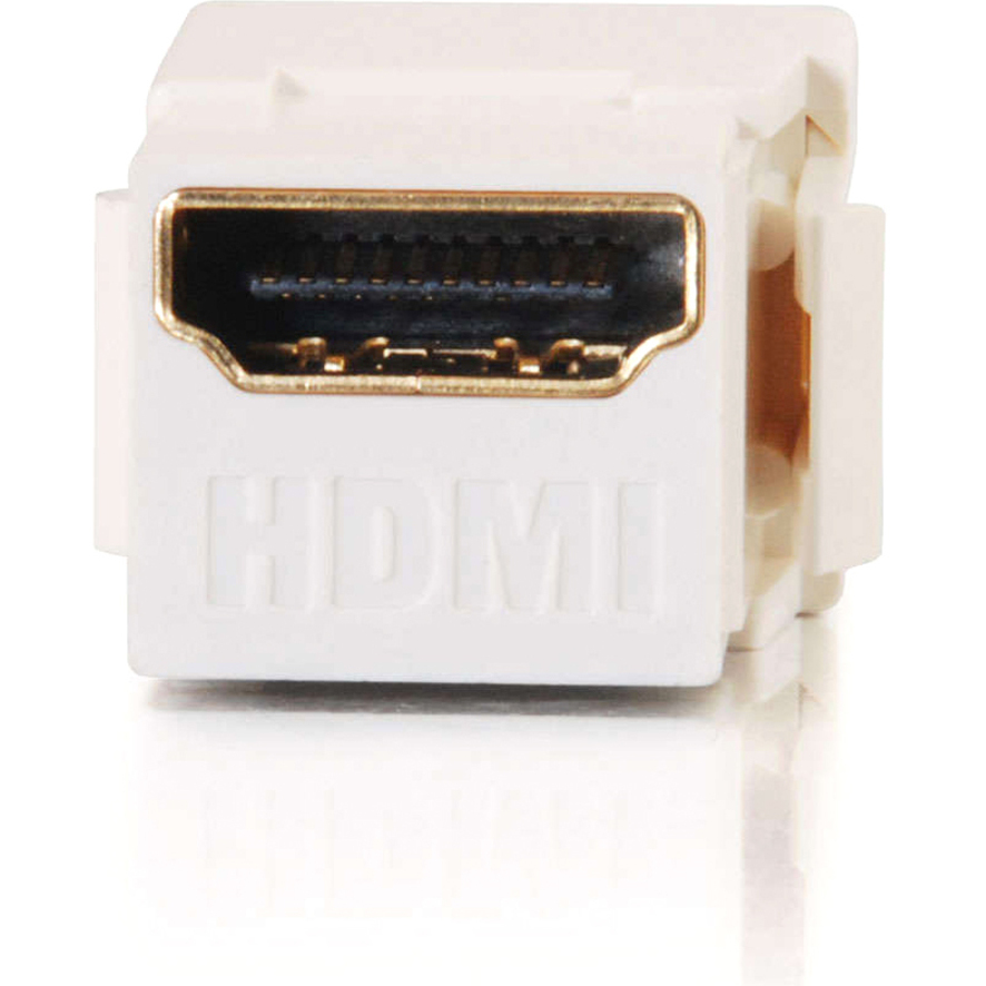 C2G Snap-In HDMI F/F Keystone Insert Module - White - Image 4