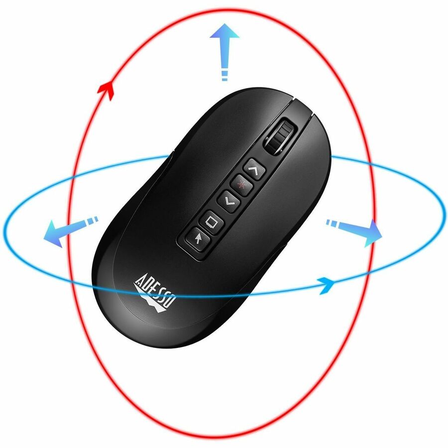 Adesso Air Mouse Wireless Desktop Presenter Mouse With Laser Pointer - Image 6