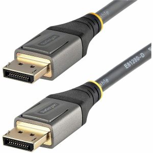 StarTech.com 10ft (3m) VESA Certified DisplayPort 1.4 Cable, 8K 60Hz HDR10, UHD 4K 120Hz Video, DP to DP Monitor Cord, DP 1.4 Cable, M/M