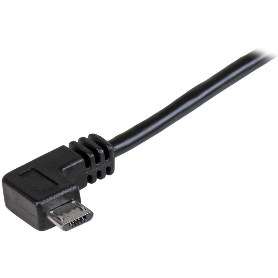 StarTech.com 1m 3 ft Right Angle Micro-USB Charge-and-Sync Cable M/M - USB 2.0 A to Micro-USB - 30/24 AWG - Image 2