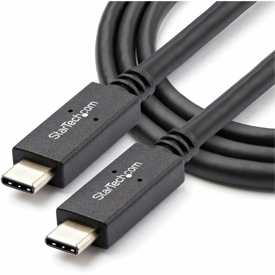 StarTech.com 1m 3 ft USB C Cable with Power Delivery (5A) - M/M - USB 3.1 (10Gbps) - USB-IF Certified - USB Type C Cable - USB 3.2 Gen 2 - Image 4