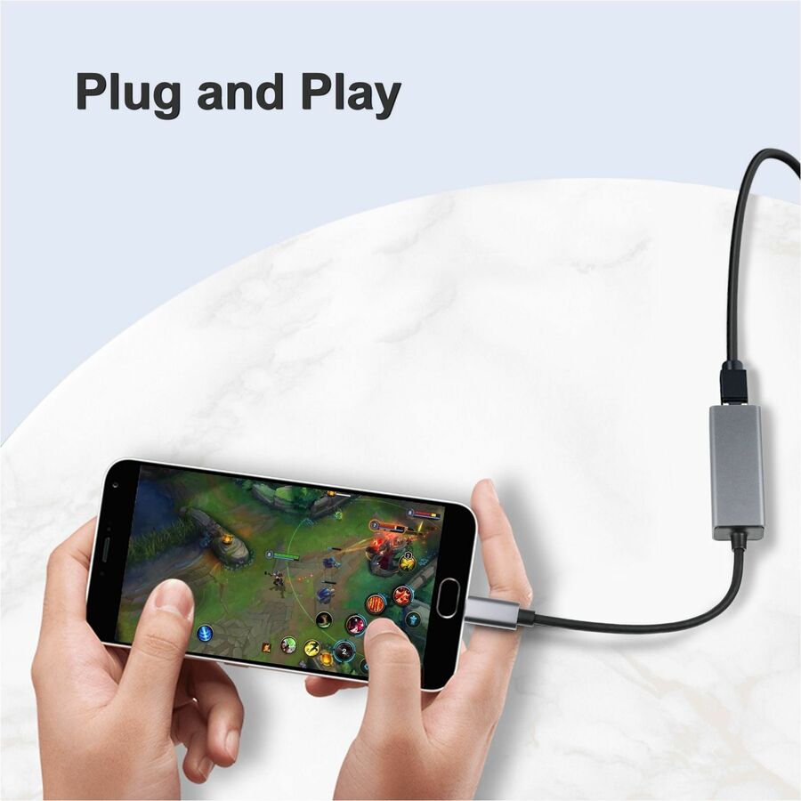 Adesso USB-C to Ethernet Network Adapter (TAA Compliant) - Image 4