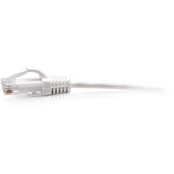C2G 7ft Cat6a Snagless Unshielded (UTP) Slim Ethernet Patch Cable - White - Image 2
