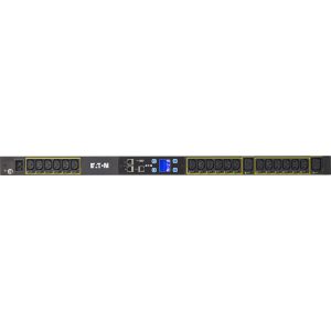 Eaton Metered Input rack PDU, 0U, L6-20P, C20 input, 3.84 kW max, 100-240V, 16A, 10 ft cord, Single-phase, Outlets: (18) C13 Outlet grip, (2) C19 Outlet grip