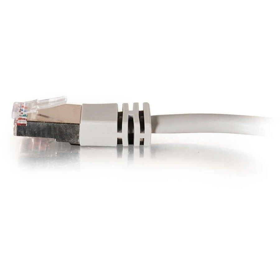 C2G-14ft Cat5e Molded Shielded (STP) Network Patch Cable - Gray - Image 4