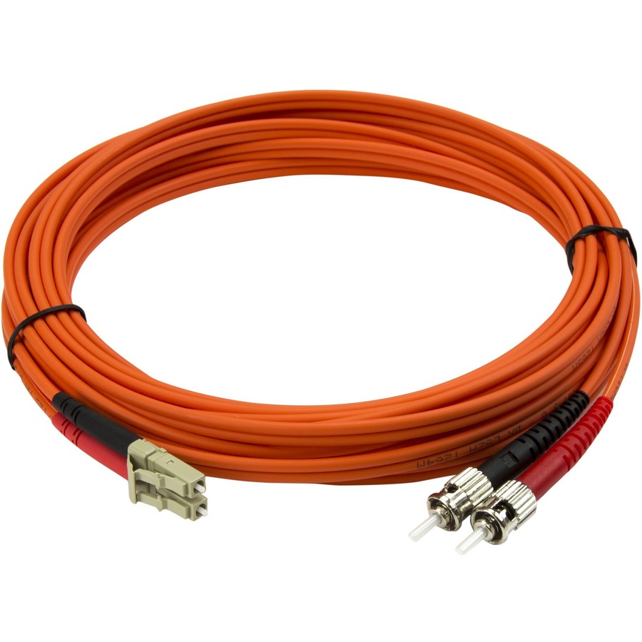 StarTech.com 5m Fiber Optic Cable - Multimode Duplex 50/125 - LSZH Fiber Jumper Cord - LC/ST - Image 4