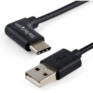StarTech.com 1m 3ft USB to USB C Cable - Right Angle USB Cable - M/M - USB 2.0 Cable - USB Type C - USB A to USB C Cable