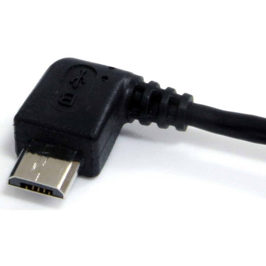 StarTech.com 3 ft Micro USB Cable - A to Left Angle Micro B - Image 2