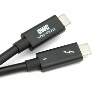 OWC 2.0M (78") Thunderbolt 4 (USB-C) Cable for Thunderbolt And USB-C Devices - Black