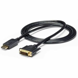 StarTech.com 6ft (1.8m) DisplayPort to DVI Cable, DisplayPort to DVI Adapter Cable, DP to DVI-D Converter, Replacement for DP2DVIMM6