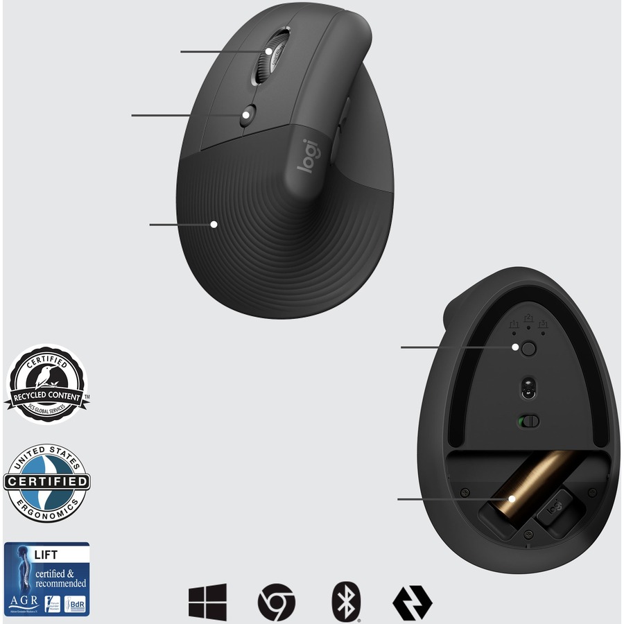 Logitech Lift Ergo Mouse - Image 5