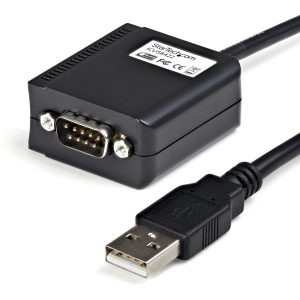 StarTech.com 6ft (1.8m) 1-Port Professional RS422/485 USB Serial Cable Adapter with COM Retention, USB to RS422 Adapter - TAA