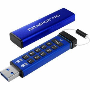 iStorage datAshur PRO 4 GB | Secure Flash Drive | FIPS 140-2 Level 3 Certified | Password protected | Dust/Water Resistant | IS-FL-DA3-256-4