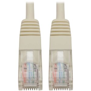 Eaton Tripp Lite Series Cat5e 350 MHz Molded (UTP) Ethernet Cable (RJ45 M/M), PoE - White, 7 ft. (2.13 m)