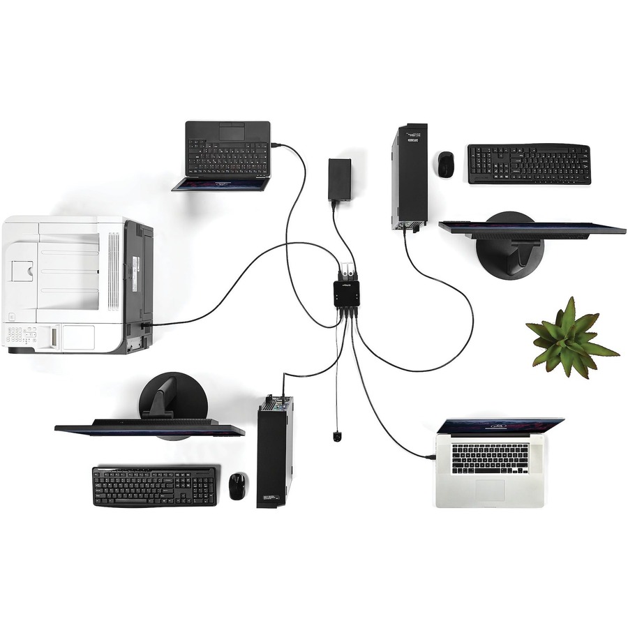 StarTech.com 4X4 USB 3.0 Peripheral Sharing Switch - USB Switch for Mac / Windows / Linux - 4 Port USB 3.0 Switch - USB A/B Switch - Image 7