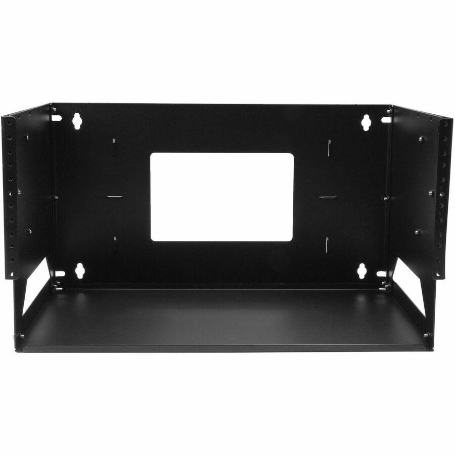 StarTech.com 2-Post 4U Open Frame Wall Mount Network Rack with Built-in Shelf and Adjustable Depth, Computer Rack for IT Equipment, TAA~ - Image 5
