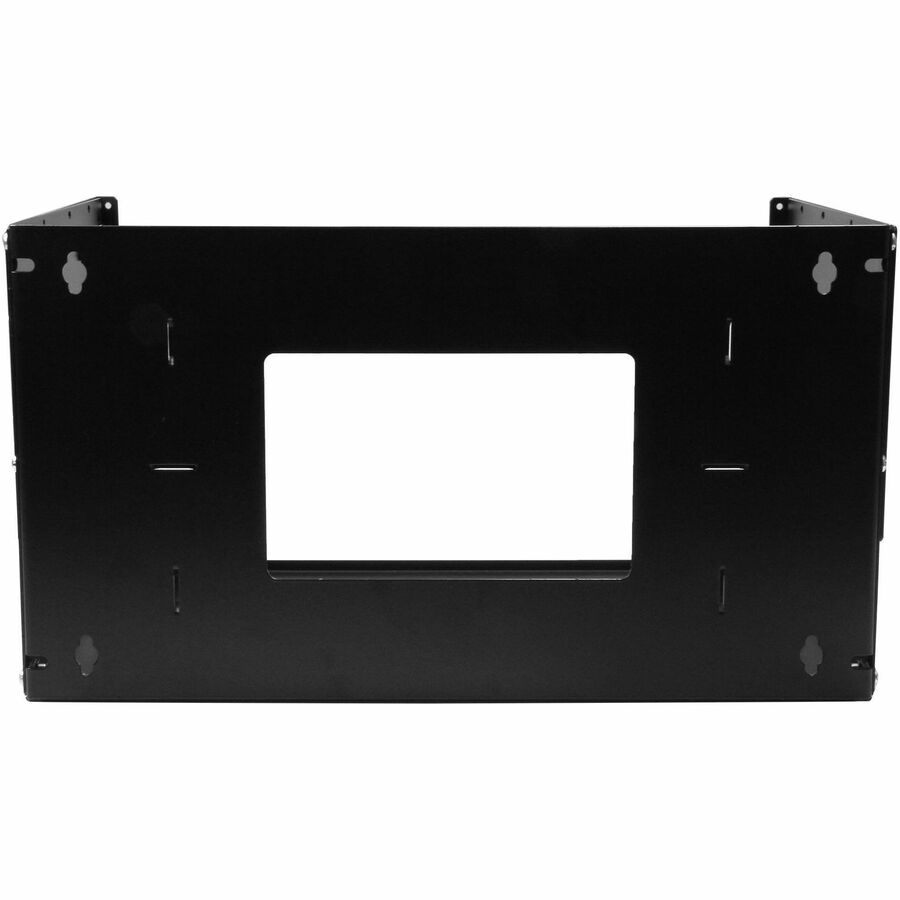 StarTech.com 2-Post 4U Open Frame Wall Mount Network Rack with Built-in Shelf and Adjustable Depth, Computer Rack for IT Equipment, TAA~ - Image 6