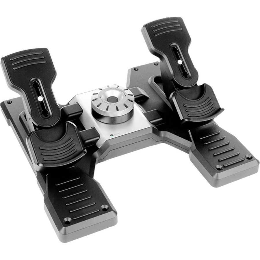 Saitek Flight Rudder Pedals Professional Simulation Rudder Pedals with Toe Brake