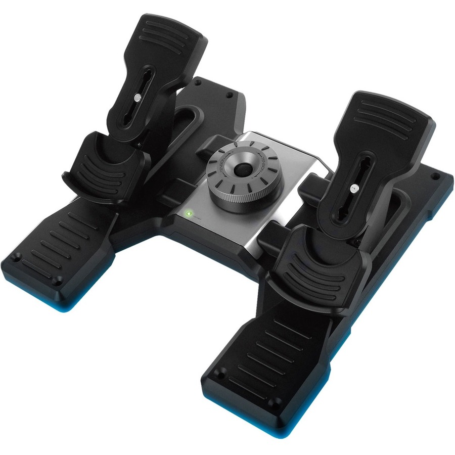 Saitek Flight Rudder Pedals Professional Simulation Rudder Pedals with Toe Brake - Image 5
