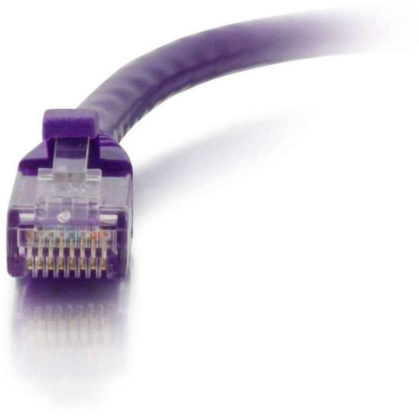 C2G-20ft Cat6 Snagless Unshielded (UTP) Network Patch Cable - Purple - Image 3