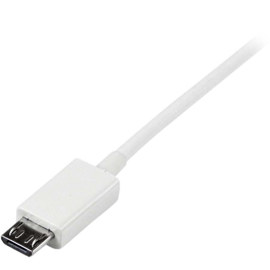 StarTech.com 2m White Micro USB Cable - A to Micro B - Image 3