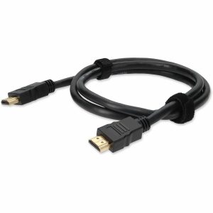 10ft HDMI 1.4 Male to HDMI 1.4 Male Black Cable Which Supports Ethernet Channel For Resolution Up to 4096x2160 (DCI 4K)