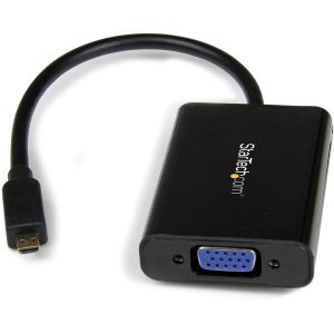 StarTech.com Micro HDMI�&reg; to VGA Adapter Converter with Audio for Smartphones / Ultrabooks / Tablets - 1920x1080