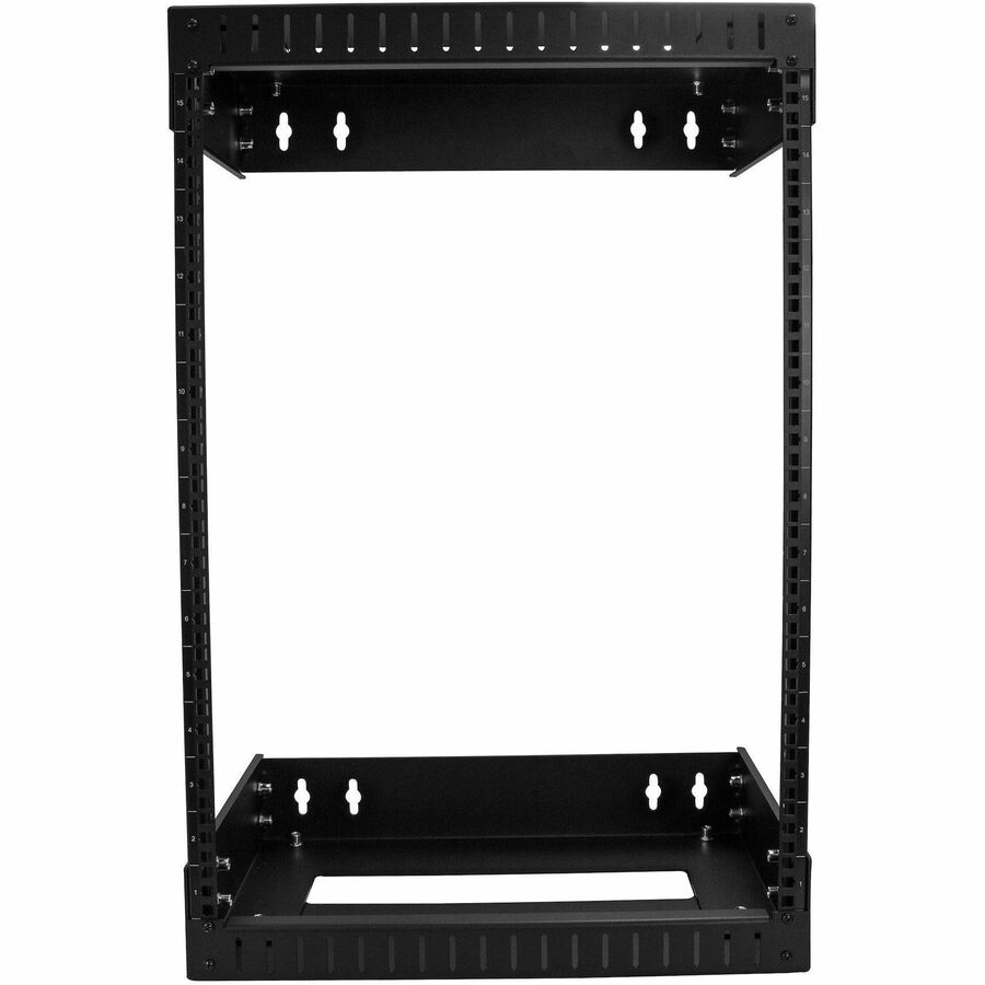 StarTech.com 2-Post 15U Heavy-Duty Wall Mount Network Rack, 19" Open Frame Server Rack with Adjustable Depth, Data Rack for IT Equipment~ - Image 6