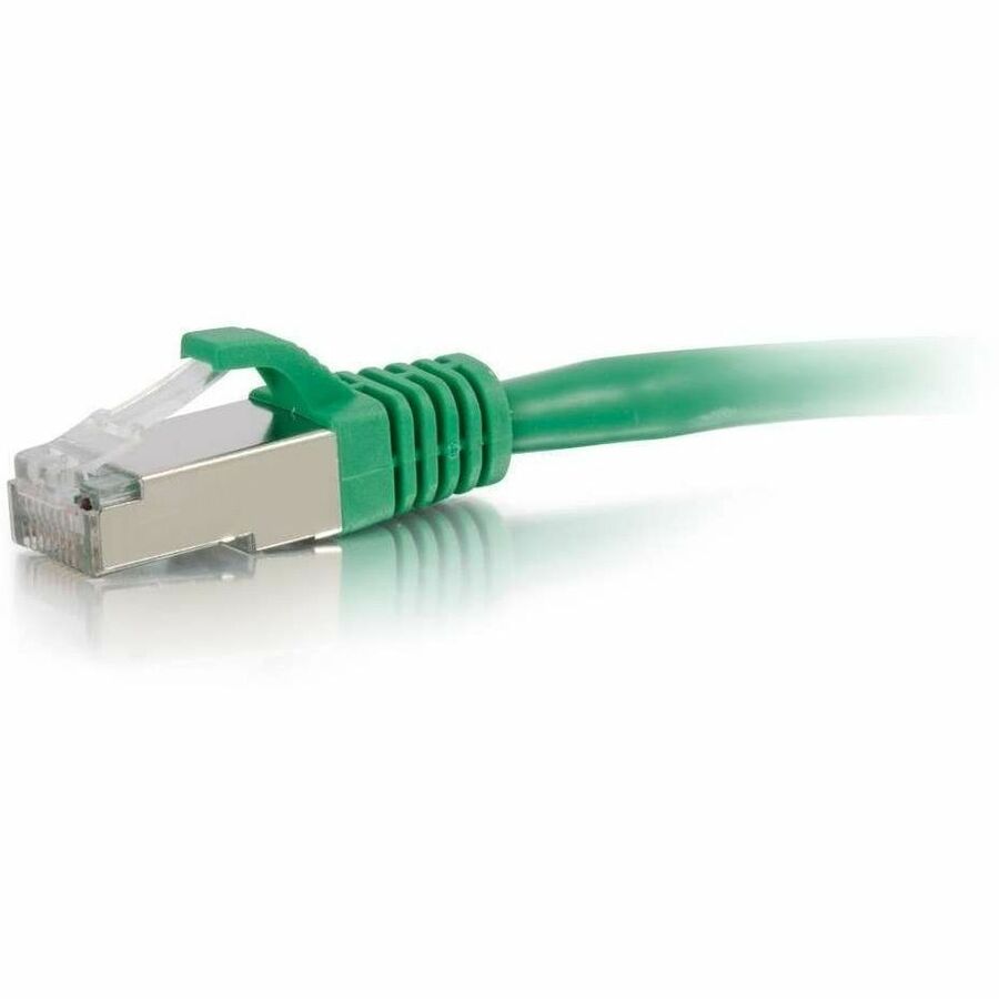 C2G 10ft Cat6 Ethernet Cable - Snagless Shielded (STP) - Green - Image 2