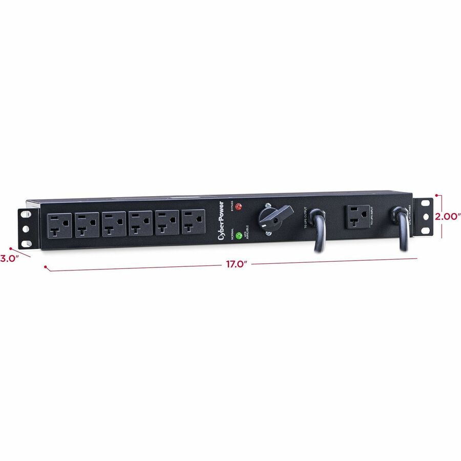 CyberPower MBP20A6 120 VAC 20A Maintenance Bypass PDU - Image 3