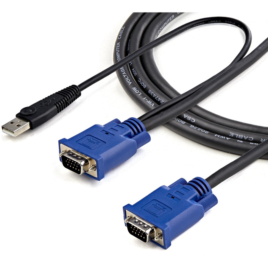 StarTech.com StarTech.com 2-in-1 - Video / USB cable - 4 pin USB Type A, HD-15 (M) - HD-15 (M) - 3.05 m - Image 4