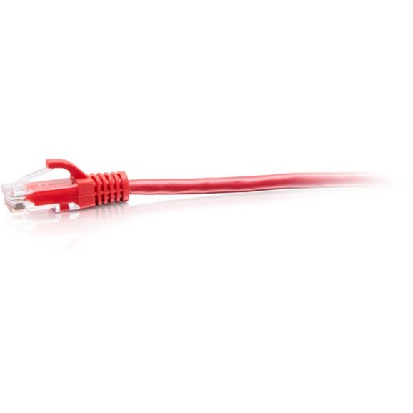 C2G 10ft Cat6a Snagless Unshielded (UTP) Slim Ethernet Cable - Cat6a Slim Network Patch Cable - PoE - Red - Image 2