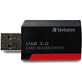 Verbatim Pocket Card Reader, USB 3.0 - Black - Image 3