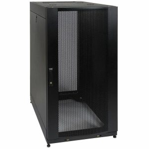 Eaton Tripp Lite Series 25U SmartRack Standard-Depth Half-Height Server Rack Enclosure, Doors and Side Panels