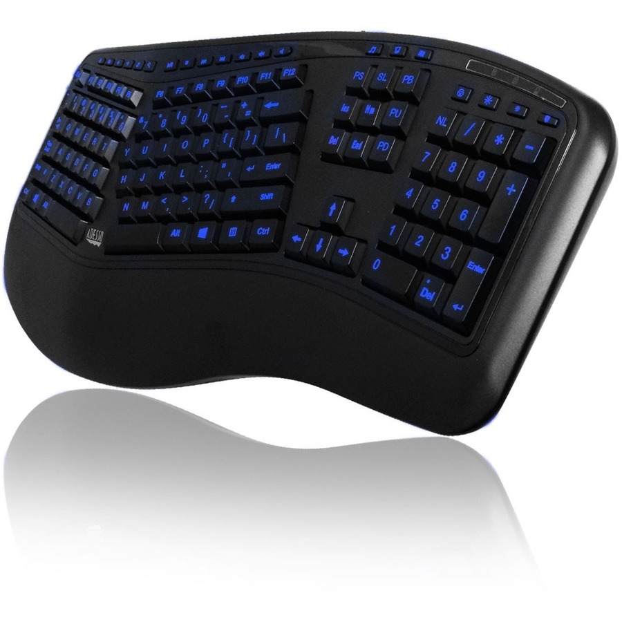 Adesso Color Illuminated Ergonomic Keyboard - Image 12