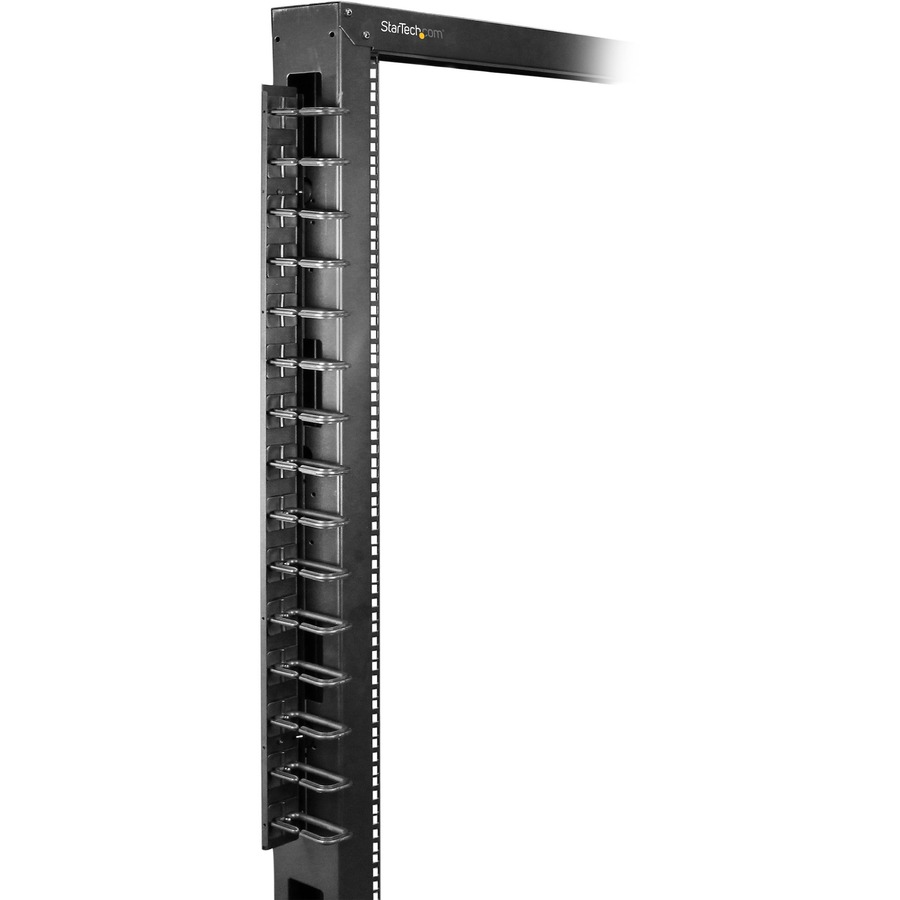 StarTech.com Vertical Cable Organizer with D-Ring Hooks - Vertical Cable Management Panel - 40U - 6 ft. - Image 7
