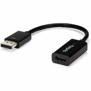 StarTech.com DisplayPort to HDMI Adapter, 4K 30Hz Active DP to HDMI Video Converter, Ultra HD DP 1.2 to HDMI 1.4 Monitor Adapter Dongle