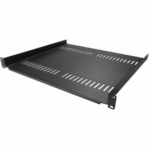 StarTech.com 1U Server Rack Cabinet Shelf - Fixed 16" Deep Cantilever Rackmount Tray for 19" Data/AV/Network Enclosure w/Cage Nuts, Screws