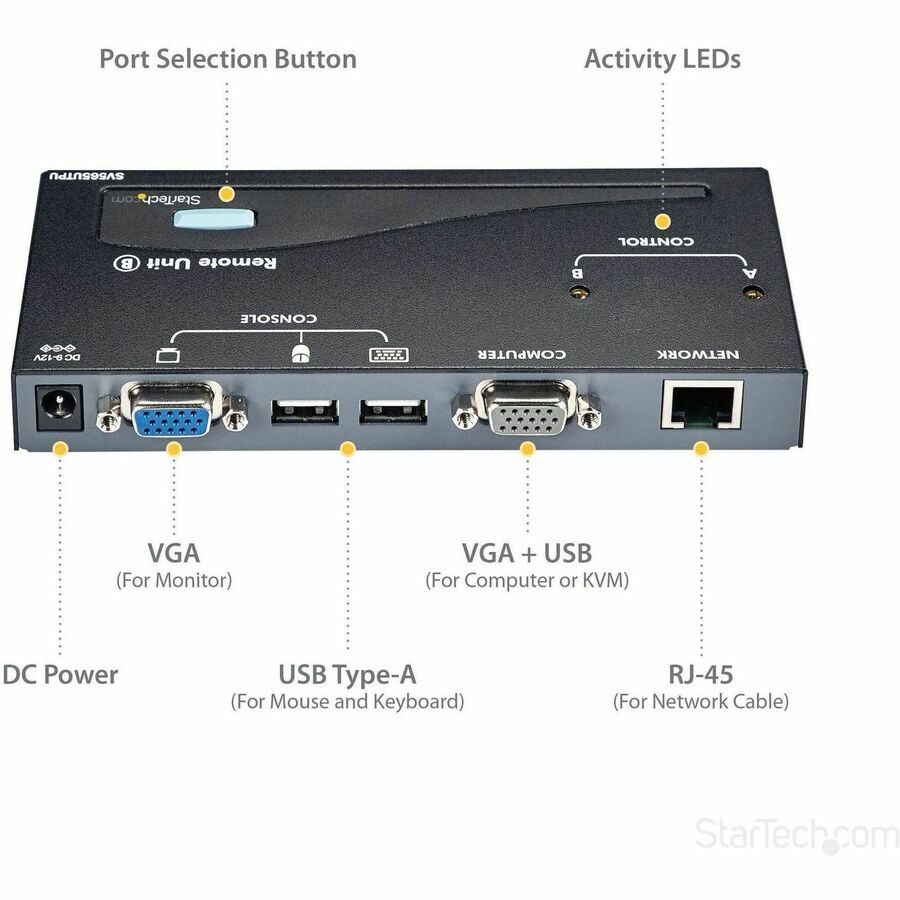 StarTech.com USB VGA KVM Console Extender over CAT5 UTP (500 ft) - Image 5