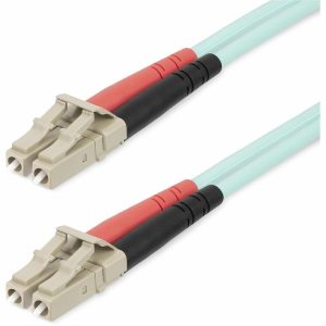 StarTech.com 20m (65ft) LC/UPC to LC/UPC OM4 Multimode Fiber Optic Cable, 50/125&micro;m, 100G, Low Insertion Loss, LSZH Fiber Jumper Cord