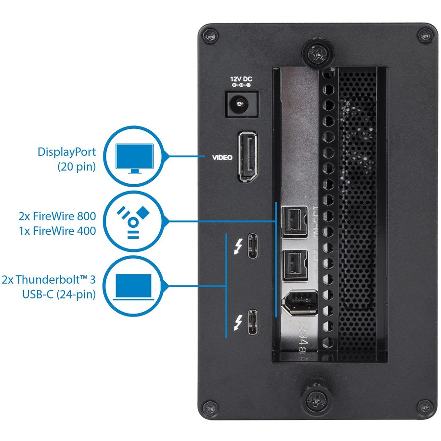 StarTech.com Thunderbolt 3 to FireWire Adapter - External PCI Enclosure - PCIe Card plus TB3 Chassis - Image 4