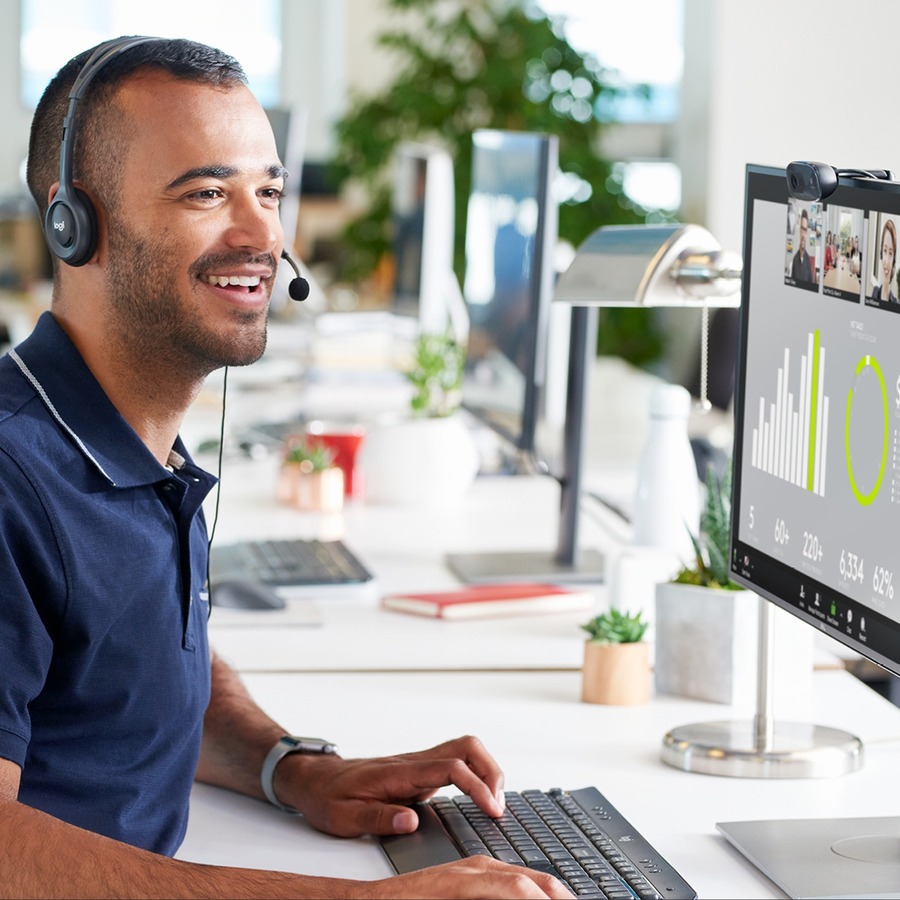 Logitech C270 Webcam - 30 fps - Black - USB 2.0 - 1 Each - Image 3