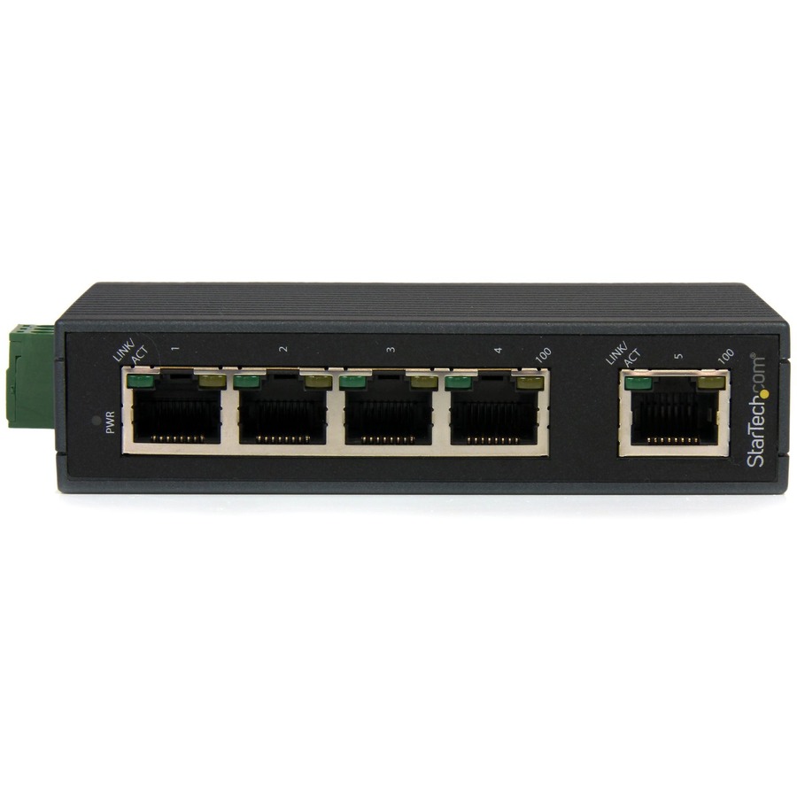 StarTech.com 5 Port Industrial Ethernet Switch - DIN Rail Mountable - Image 2